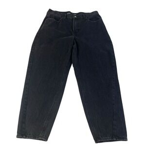 Old Navy Women's High Rise Balloon Barrel Jeans - Black